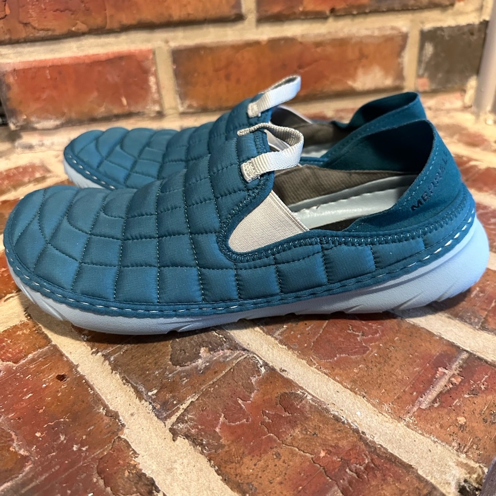 Merrell Blue Loafers Slip-Ons Comfortable Design